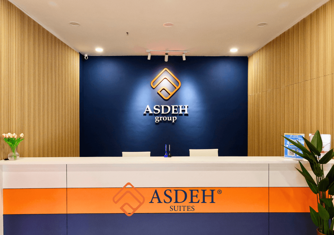 Reception lobby at an Asdeh Group residence